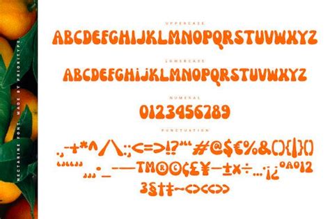 nectarine font|nectarine original font.